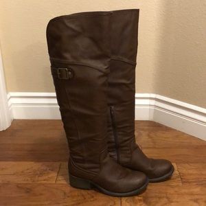 9M Madden Girl Paarkerr Over Knee Riding Boots